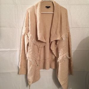 H&M Oversized Fringe Open Cardigan!